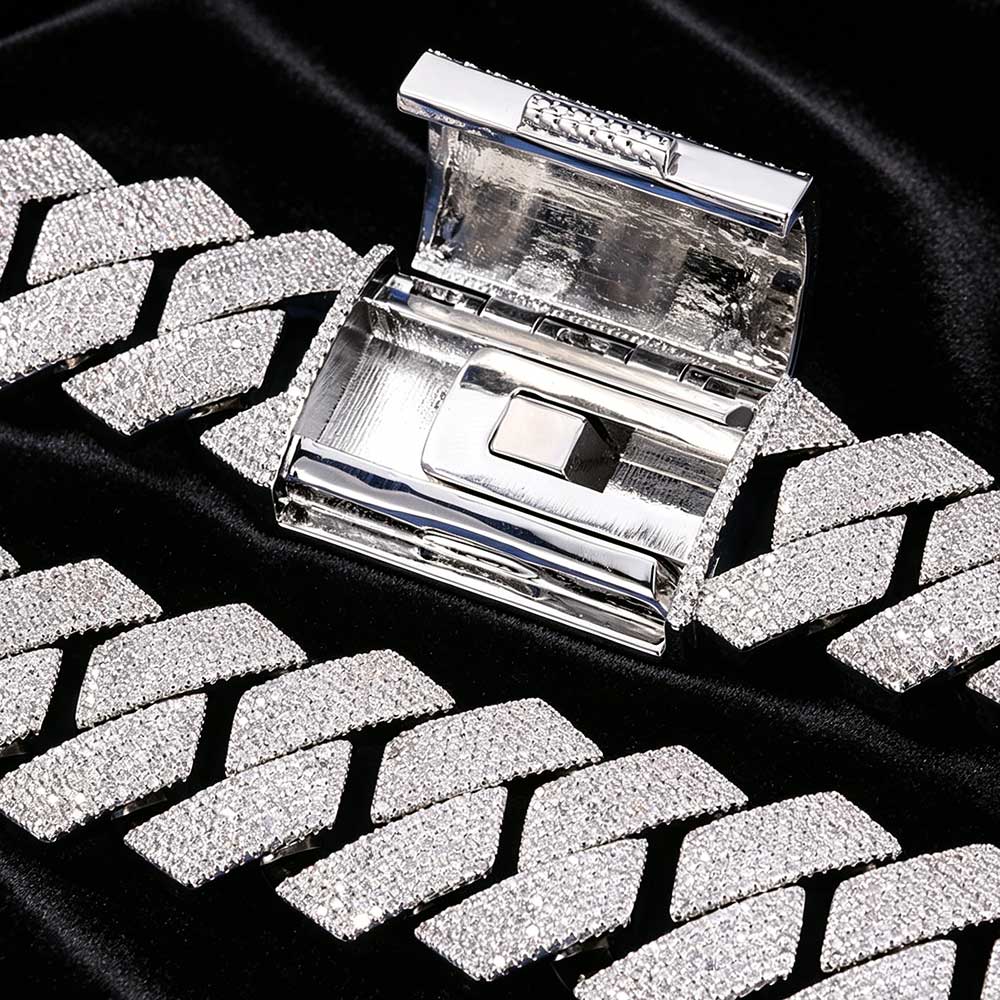 Nuoya Iced Out Cadena de eslab - Cuban Link Chain 12Mm reseña y precio