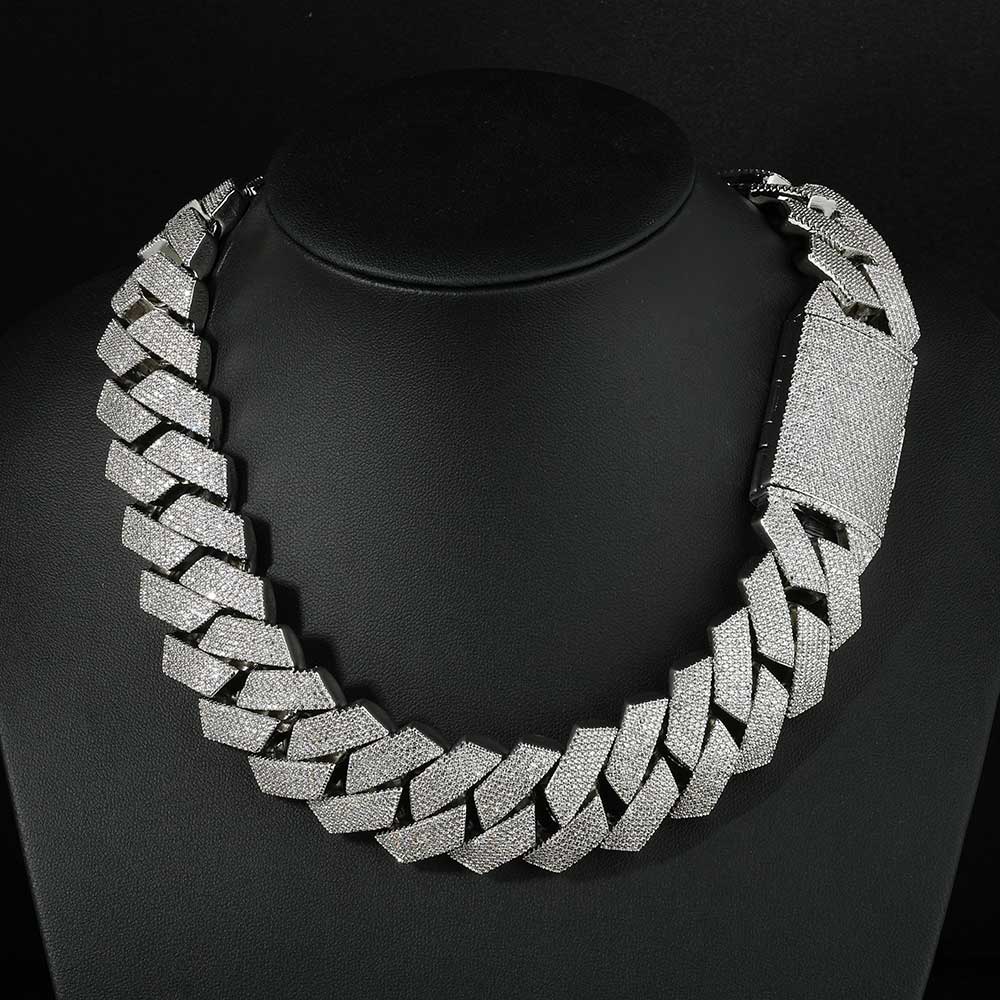 Nuoya Iced Out Cadena de eslab - Cuban Link Chain 12Mm reseña y precio