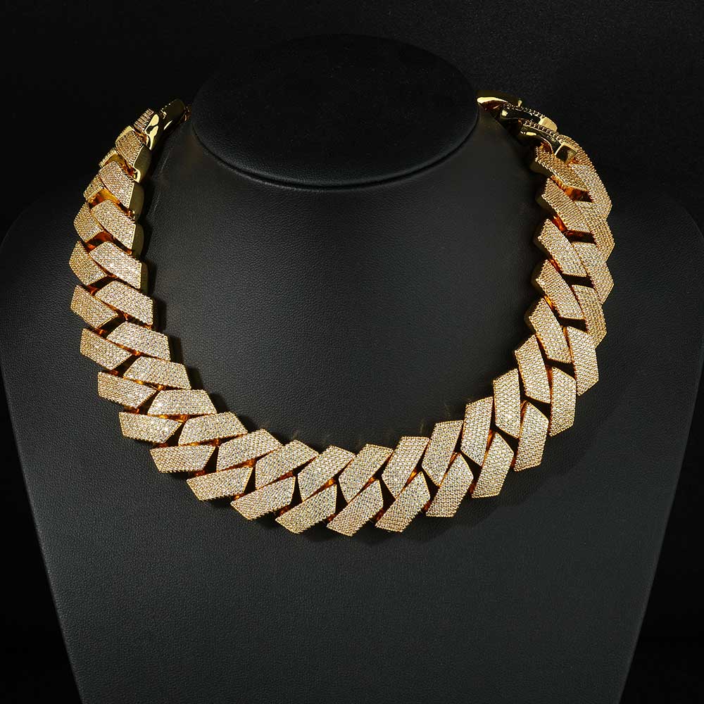 Nuoya Iced Out Cadena de eslab - Cuban Link Chain 12Mm reseña y precio
