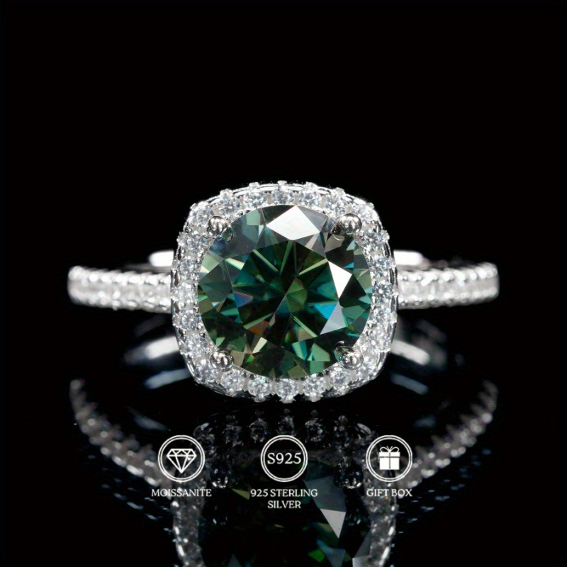 Anillo de Compromiso Elegante  - Moissanite Engagement Ring 1 Carat reseña y precio