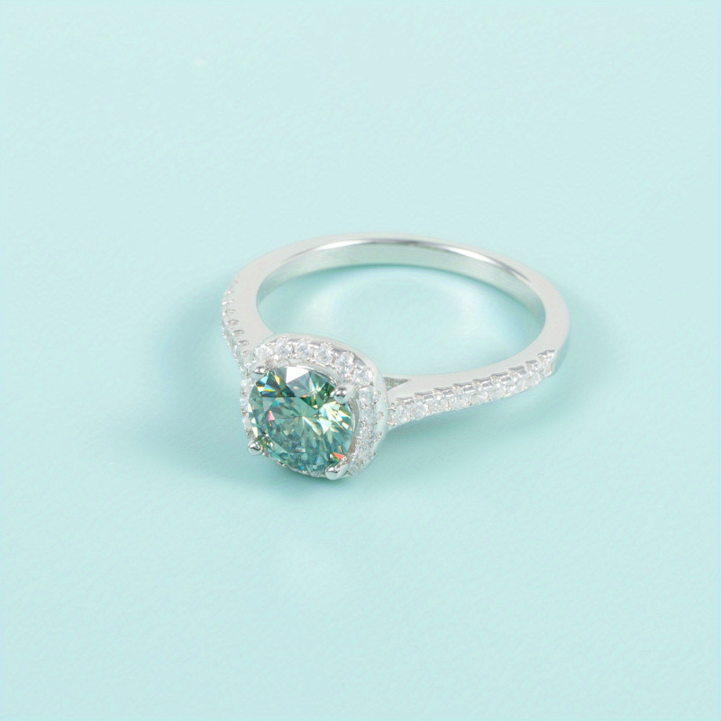 Anillo de Compromiso Elegante  - Moissanite Engagement Ring 1 Carat reseña y precio