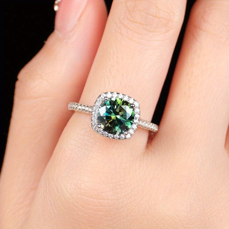 Anillo de Compromiso Elegante  - Moissanite Engagement Ring 1 Carat reseña y precio