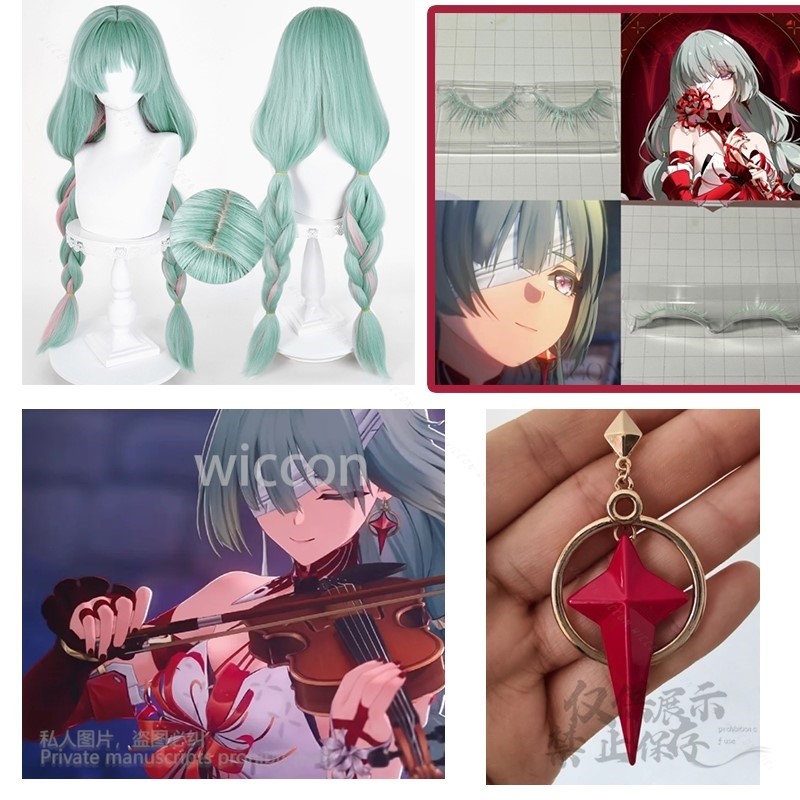 Peluca de Cosplay de Anime Phr - Earrings reseña y precio