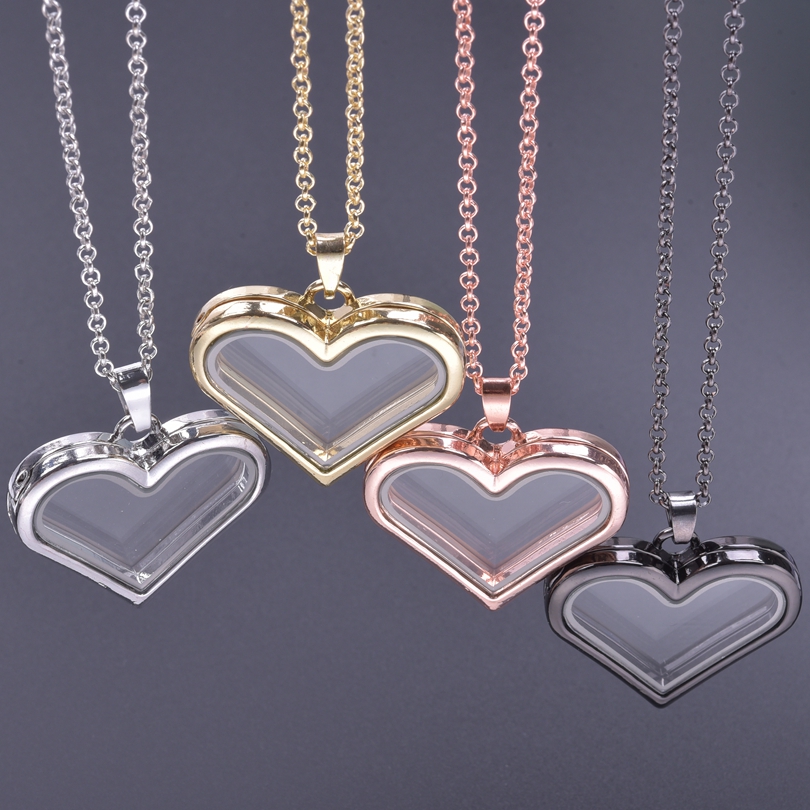 1 unidad Y2K chica dulce amor  - Heart Locket Necklace Photo reseña y precio