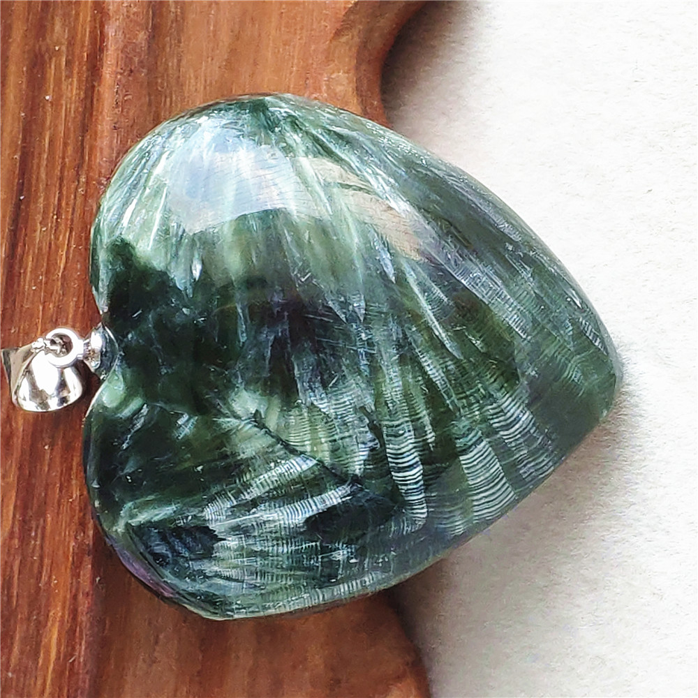 Colgante de Corazón de Serafin - Crystal Pendant Necklace Natural Stone reseña y precio
