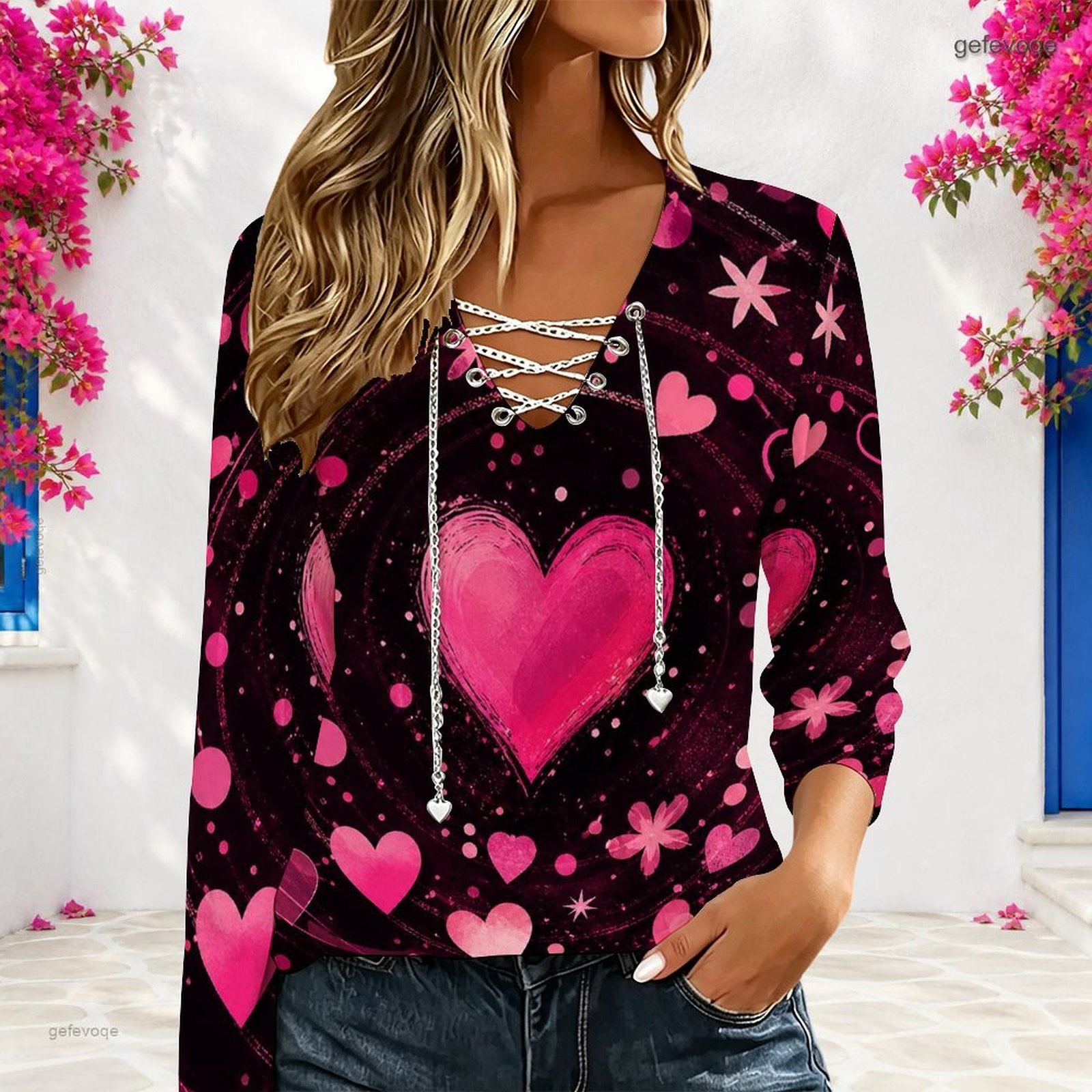 Blusa Casual Holgada para Muje - Necklaces reseña y precio