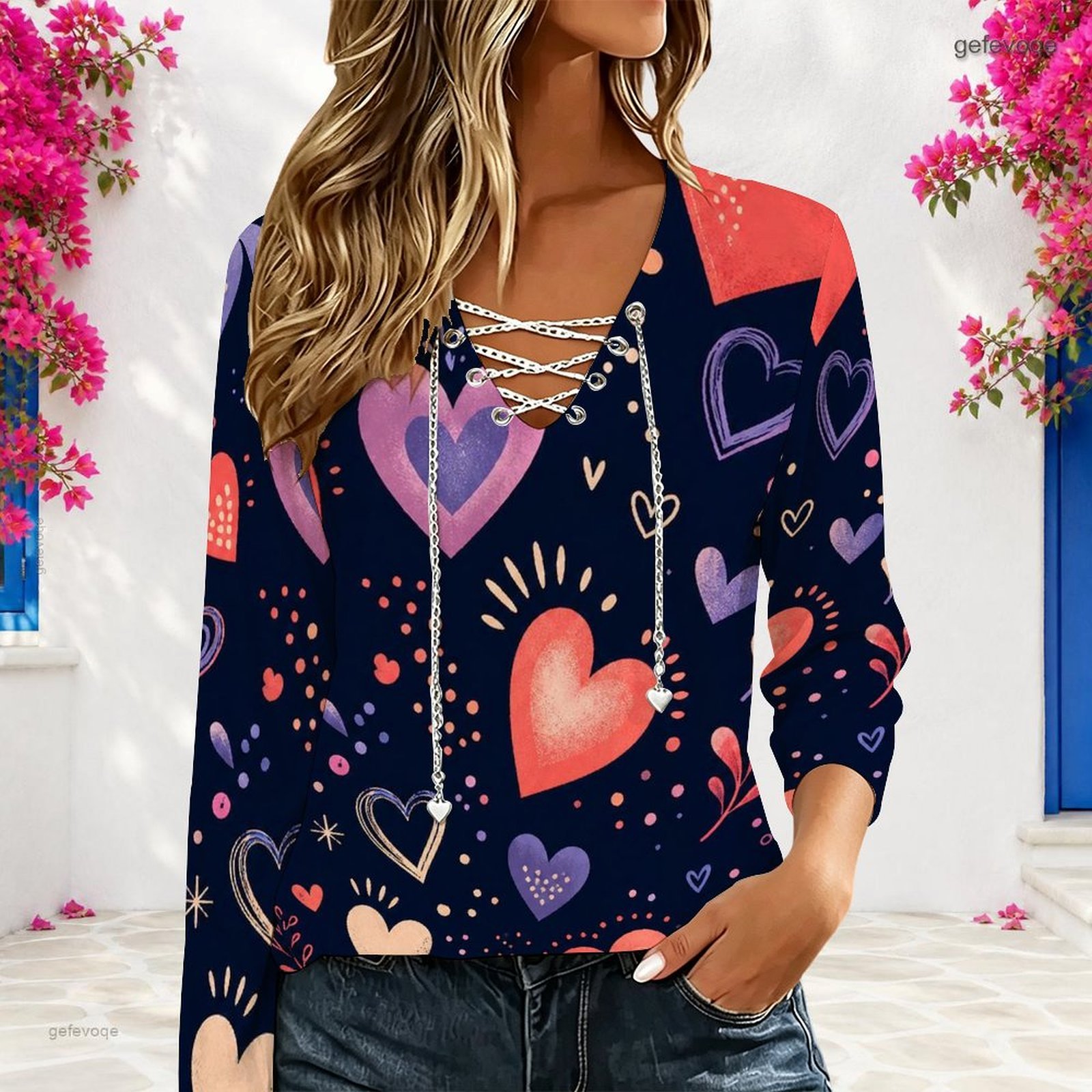 Blusa Casual Holgada para Muje - Necklaces reseña y precio