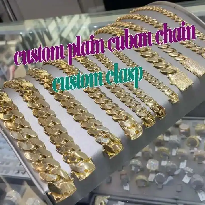 Cadena Cubana de Eslabones Lis - Cuban Link Chain 12Mm reseña y precio