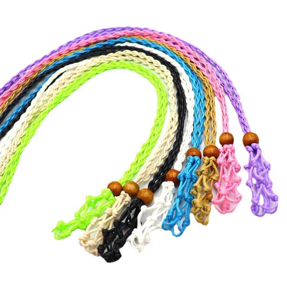 Collar trenzado de bolsillo de - Crystal Pendant Necklace Natural Stone reseña y precio