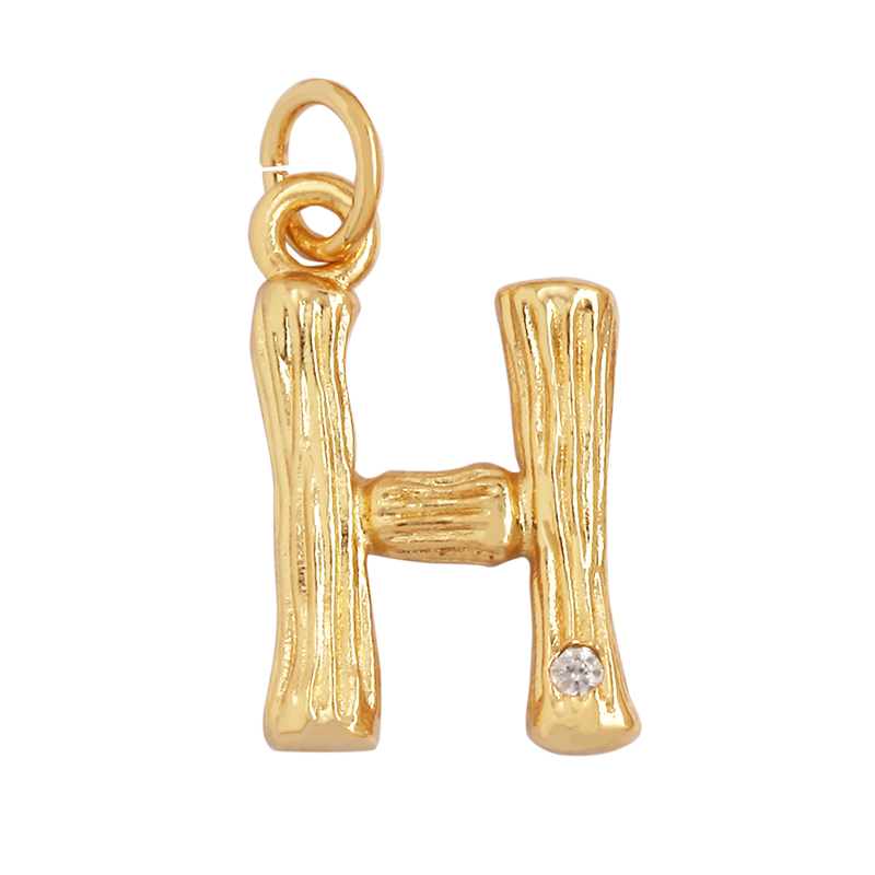 Collar con colgante de A-Z con - Initial Letter Necklace 18K Gold reseña y precio