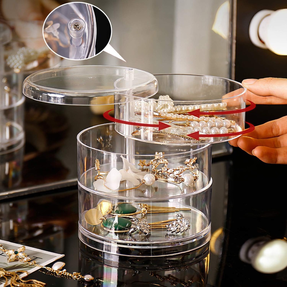 Organizador de Joyas Giratorio - Earrings reseña y precio