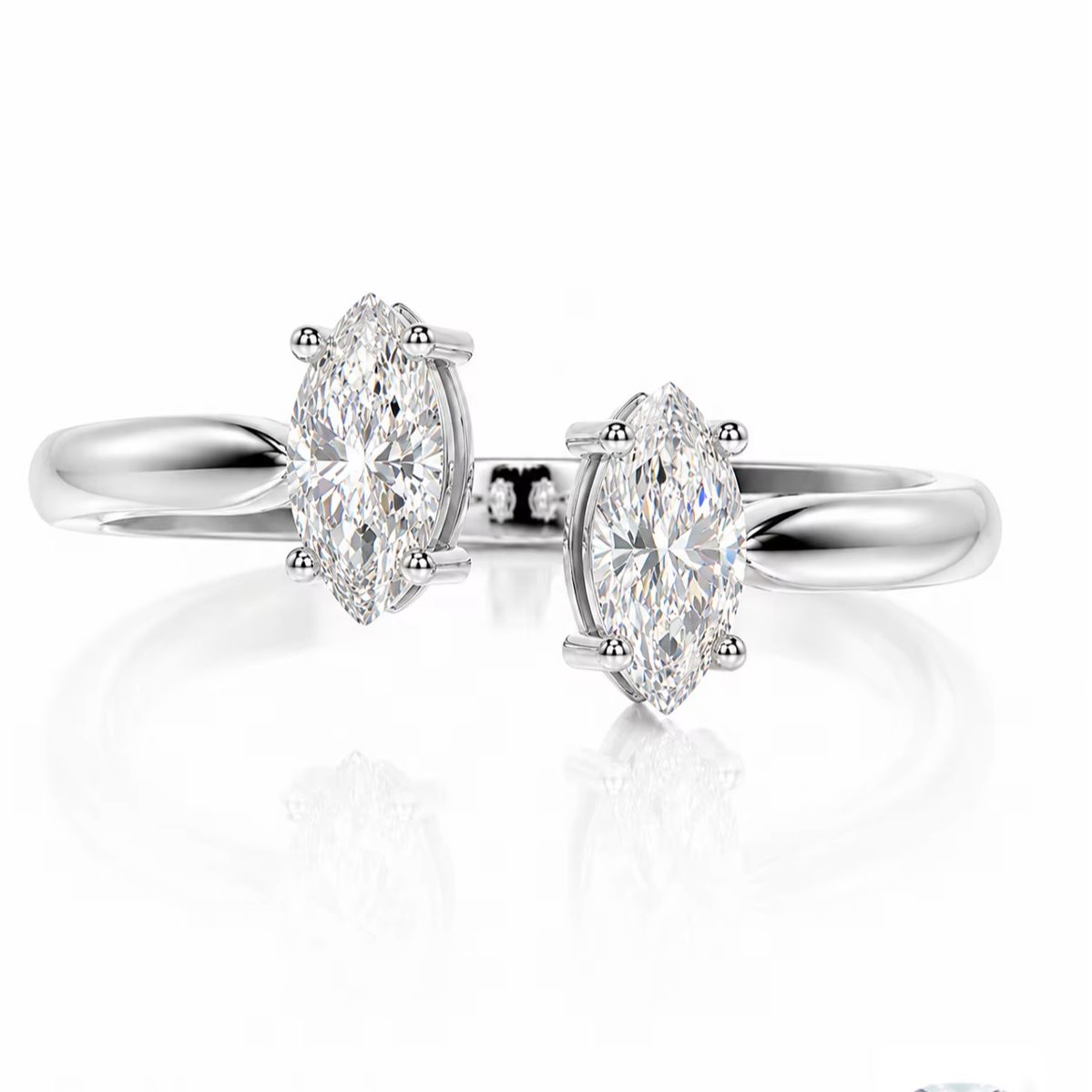 Anillo de plata de ley 925 de  - Moissanite Engagement Ring 1 Carat reseña y precio