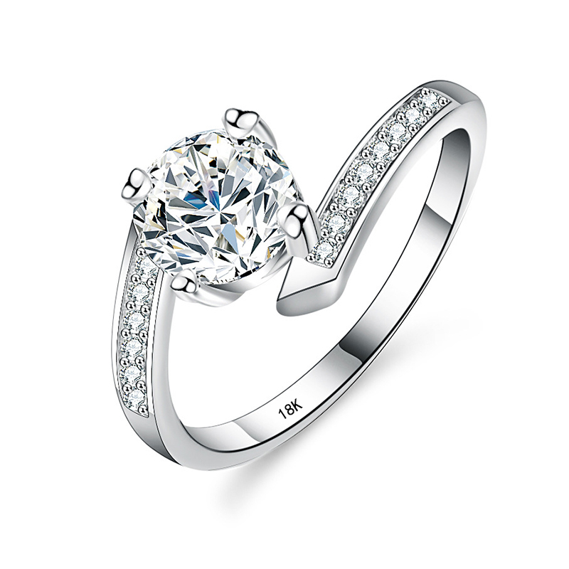 YHAMNI-anillo de compromiso de - Moissanite Engagement Ring 1 Carat reseña y precio