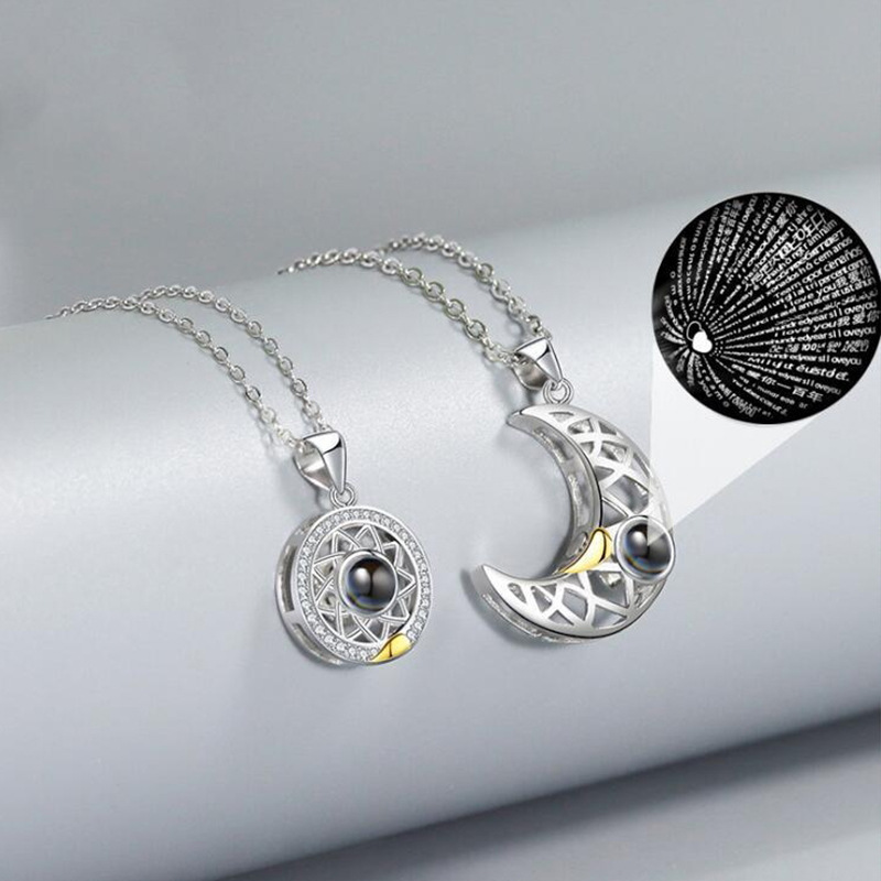 2 unids/set pareja collar a ju - Magnetic Couple Matching Necklaces reseña y precio