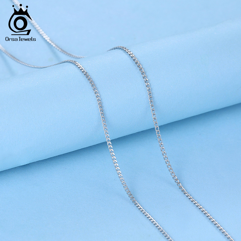ORSA JEWELS-collar italiano de - 925 Sterling Silver Chain Necklace Men reseña y precio