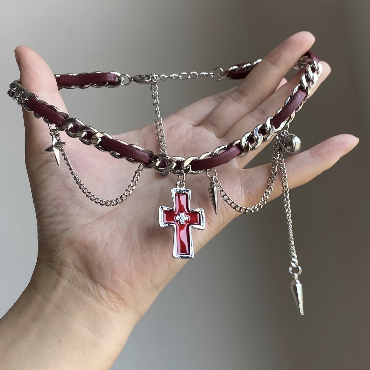 Collar de cadena para clavícul - Layered Pendant Necklace Aesthetic reseña y precio