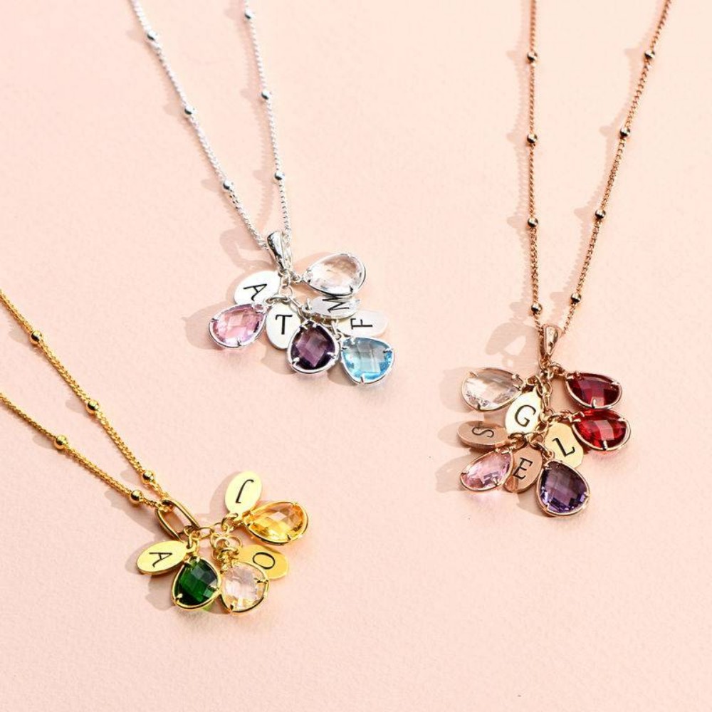 Colgante con nombre personaliz - Initial Letter Necklace 18K Gold reseña y precio