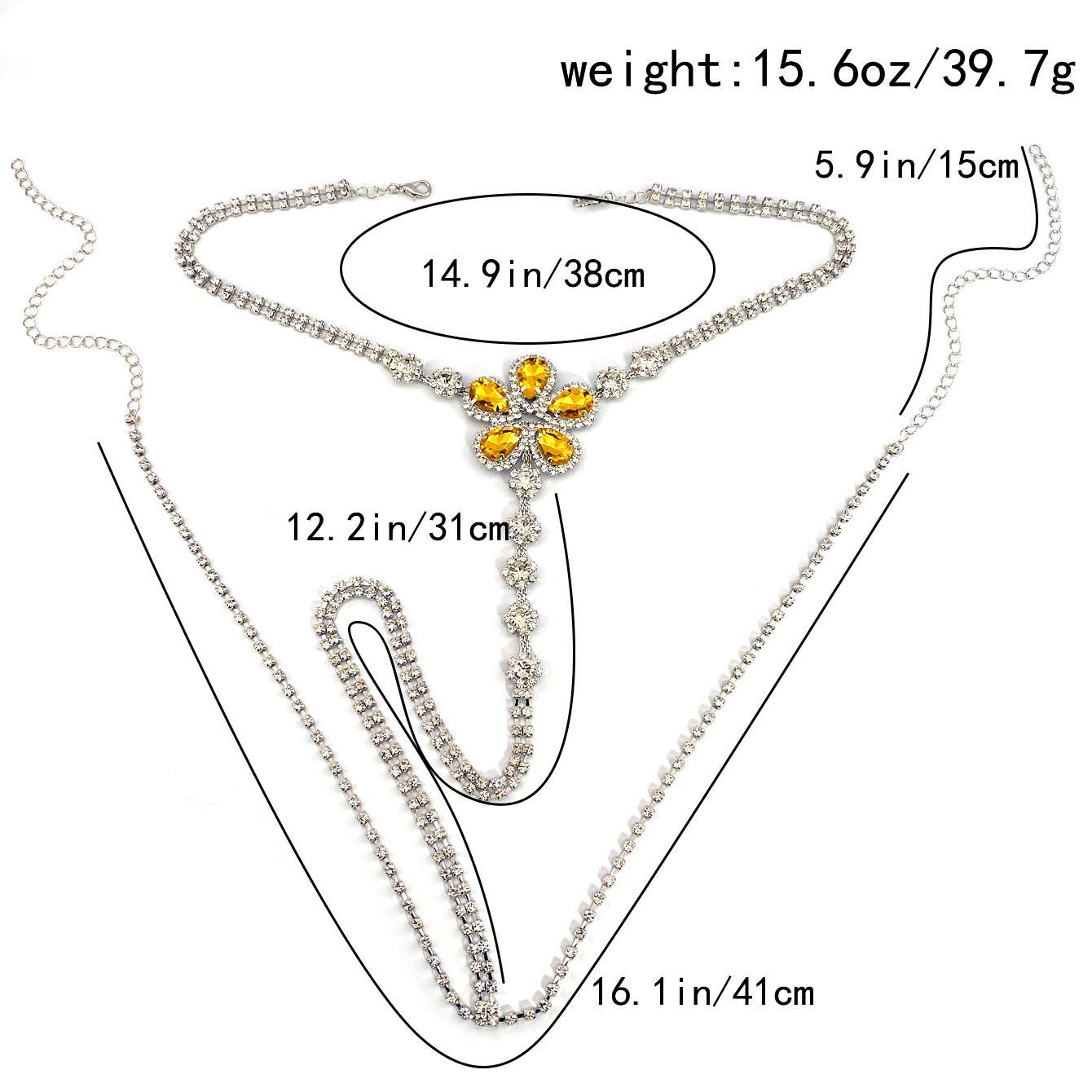 Conjunto de Tanga de diamantes - Body Jewelry reseña y precio