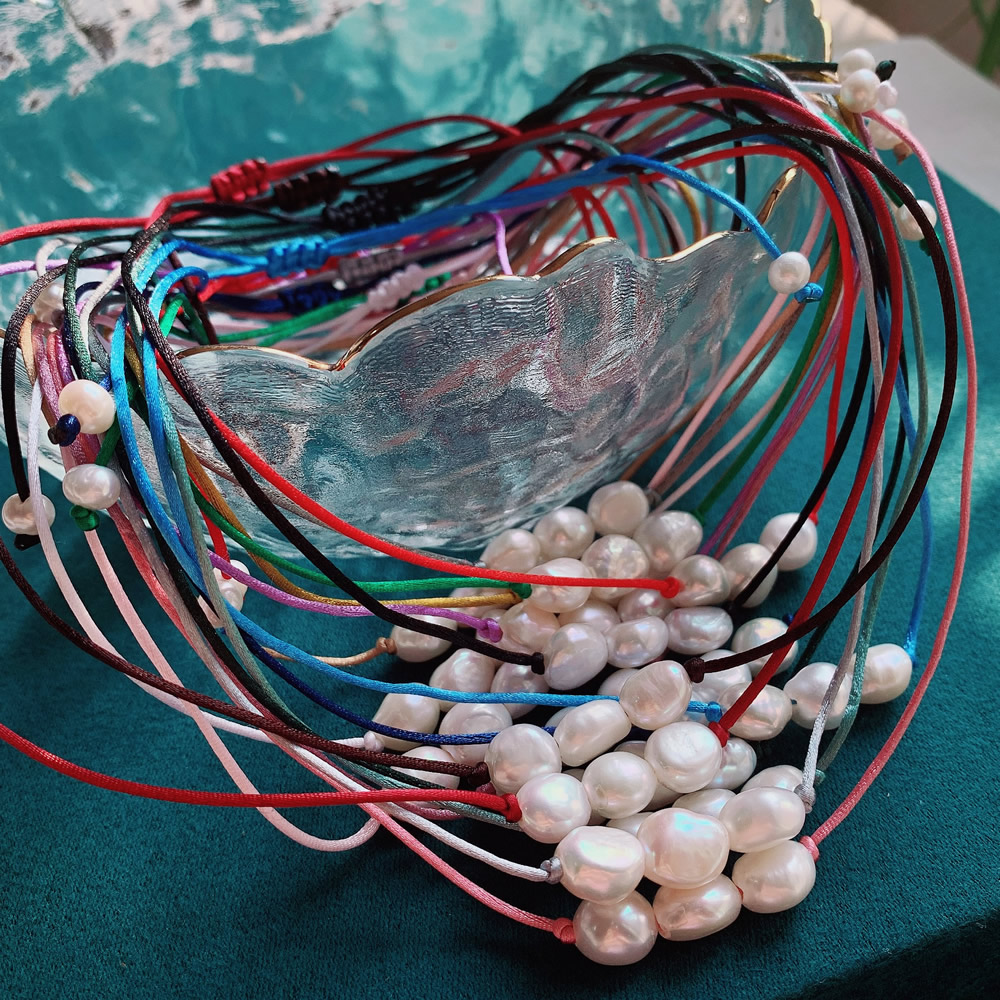 Collar de perlas barrocas de 9 - Pearl Choker Necklace Vintage reseña y precio