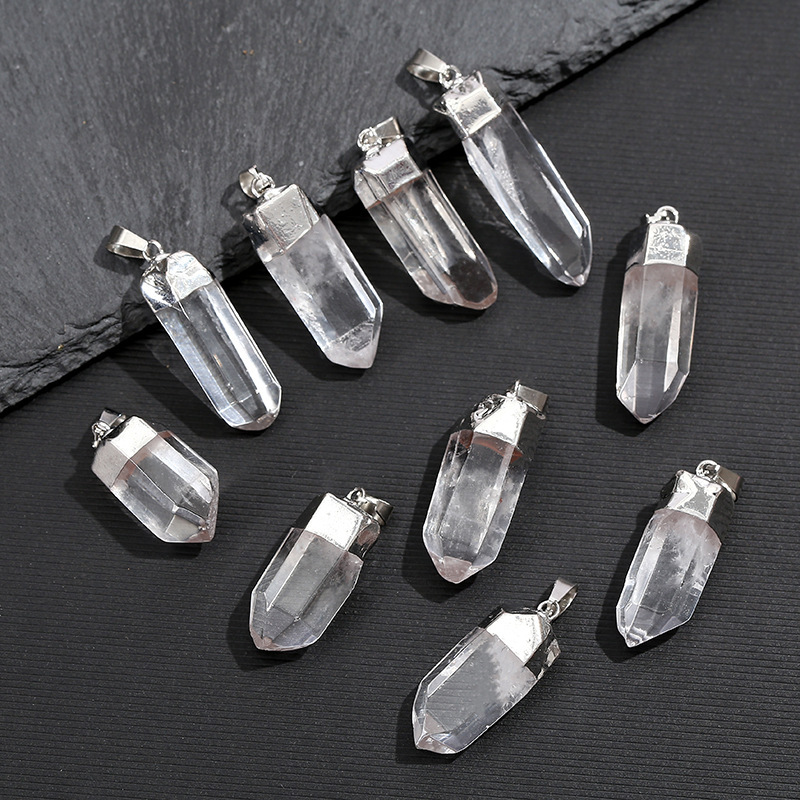 Colgante de Cristal de Cuarzo  - Crystal Pendant Necklace Natural Stone reseña y precio