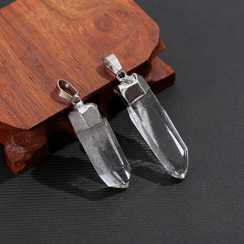 Colgante de Cristal de Cuarzo  - Crystal Pendant Necklace Natural Stone reseña y precio