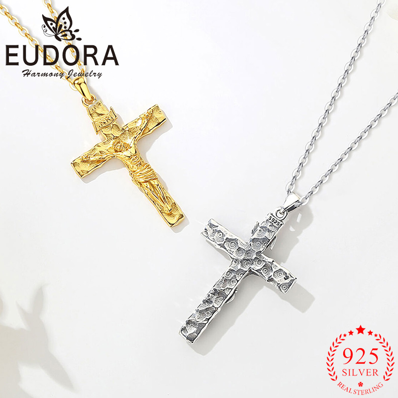 Eudora Crucifijo Cruz Collar P - Cross Pendant Necklace Gold reseña y precio