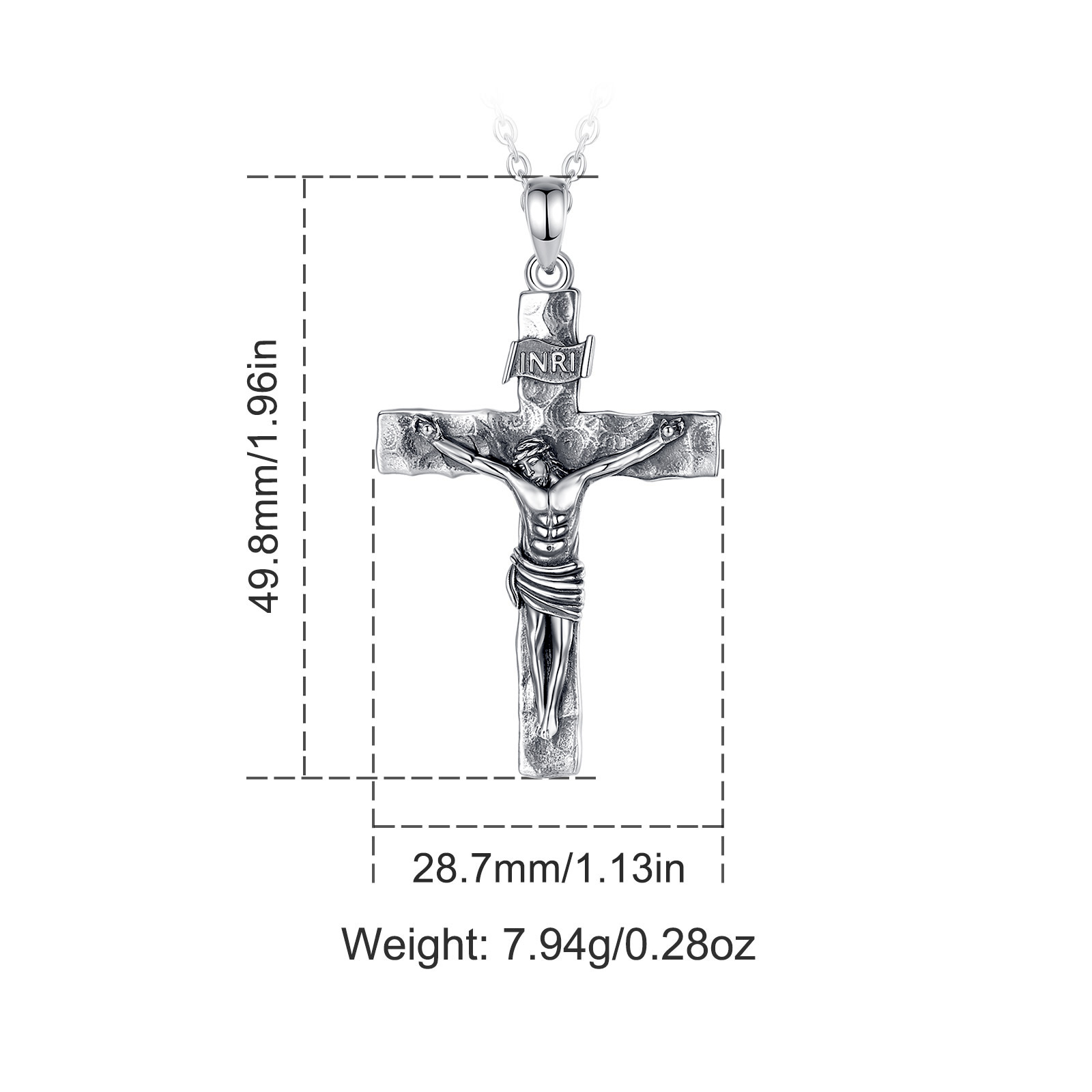Eudora Crucifijo Cruz Collar P - Cross Pendant Necklace Gold reseña y precio