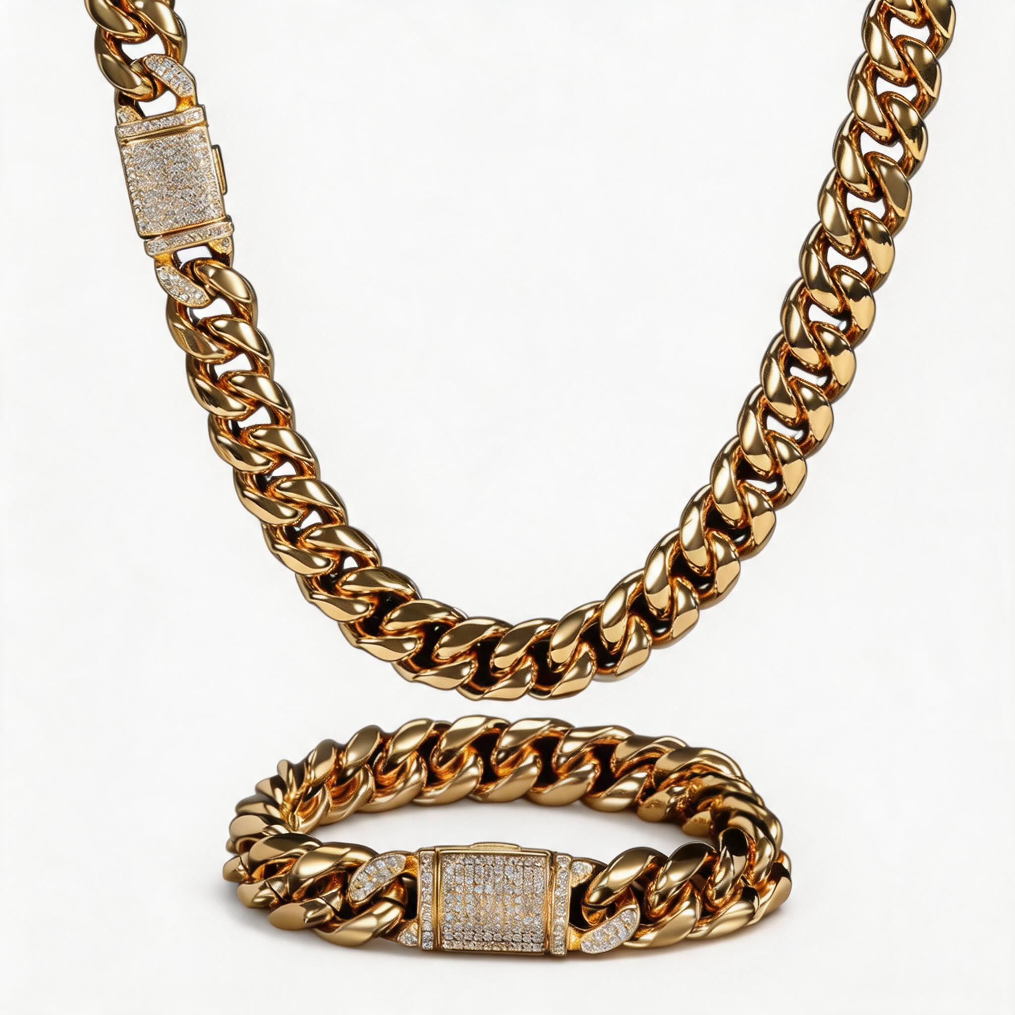 Cadena Cubana Miami de 12 mm,  - Cuban Link Chain 12Mm reseña y precio