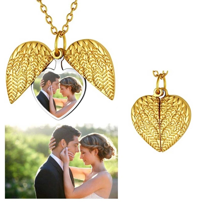 Collar con medallón de corazón - Heart Locket Necklace Photo reseña y precio