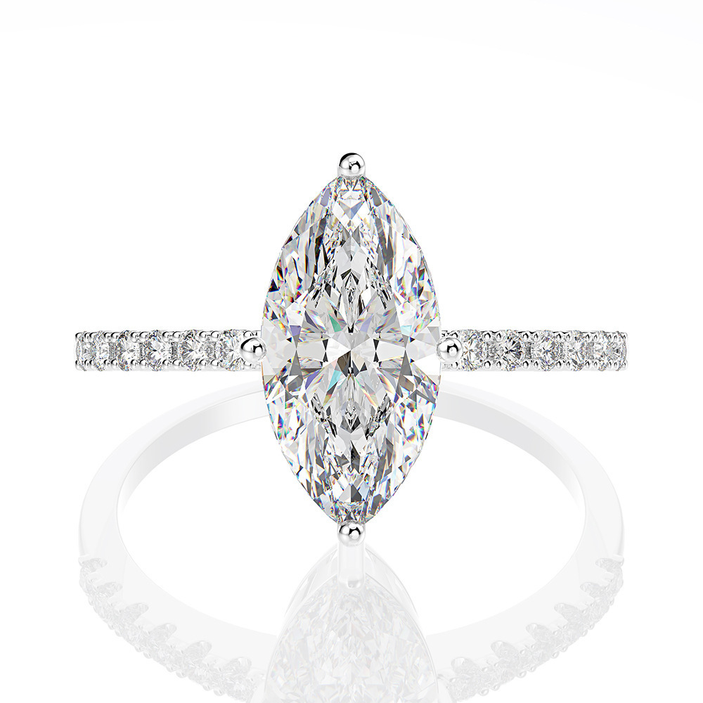 Anillos de boda de moissanita  - Moissanite Engagement Ring 1 Carat reseña y precio