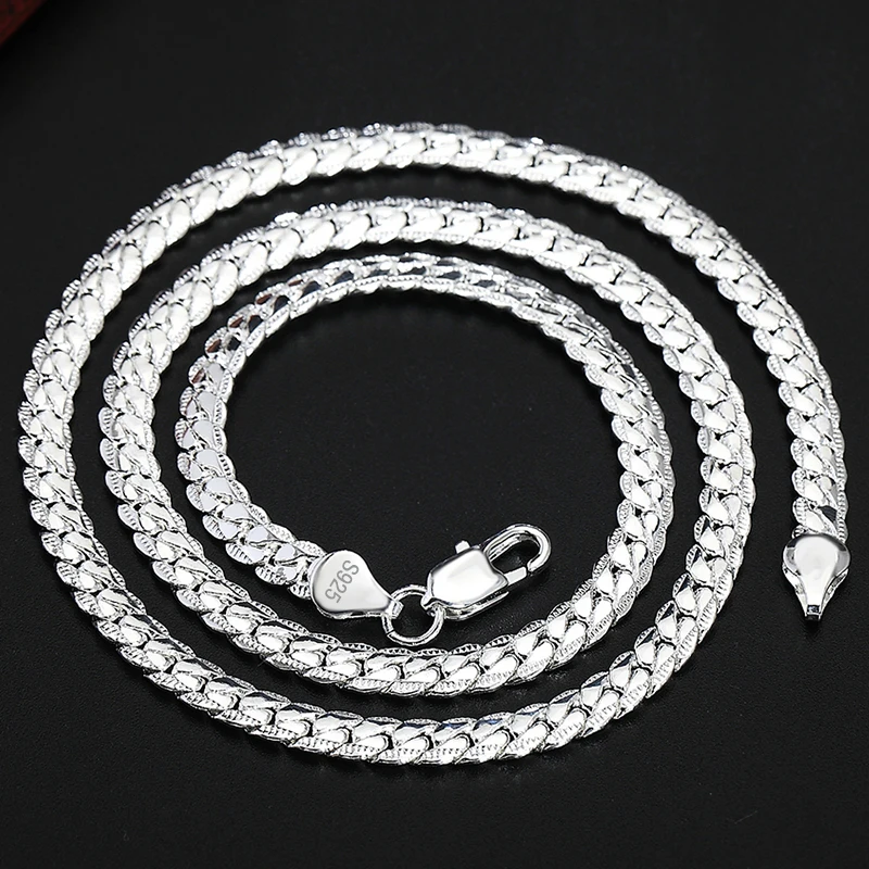 Plata de Ley 925, cadena later - 925 Sterling Silver Chain Necklace Men reseña y precio