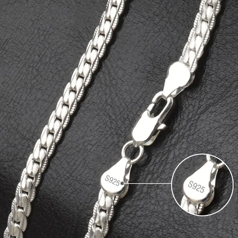 Plata de Ley 925, cadena later - 925 Sterling Silver Chain Necklace Men reseña y precio