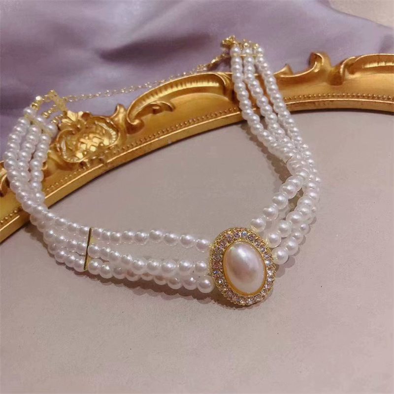 Gargantilla Vintage de lujo de - Pearl Choker Necklace Vintage reseña y precio