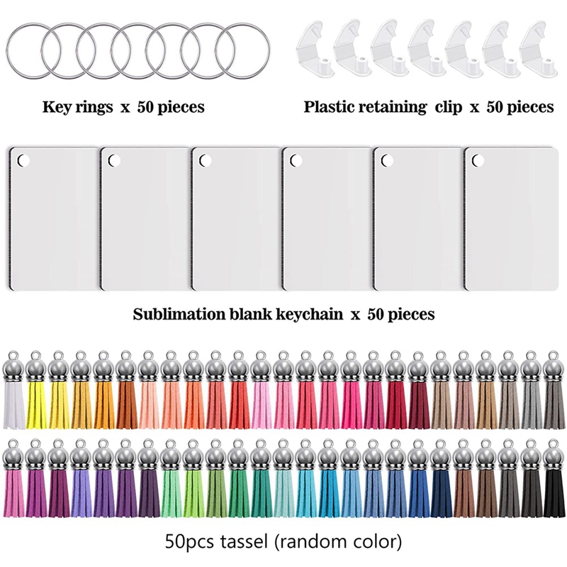 Juego de 200 llaveros rectangu - Rings reseña y precio