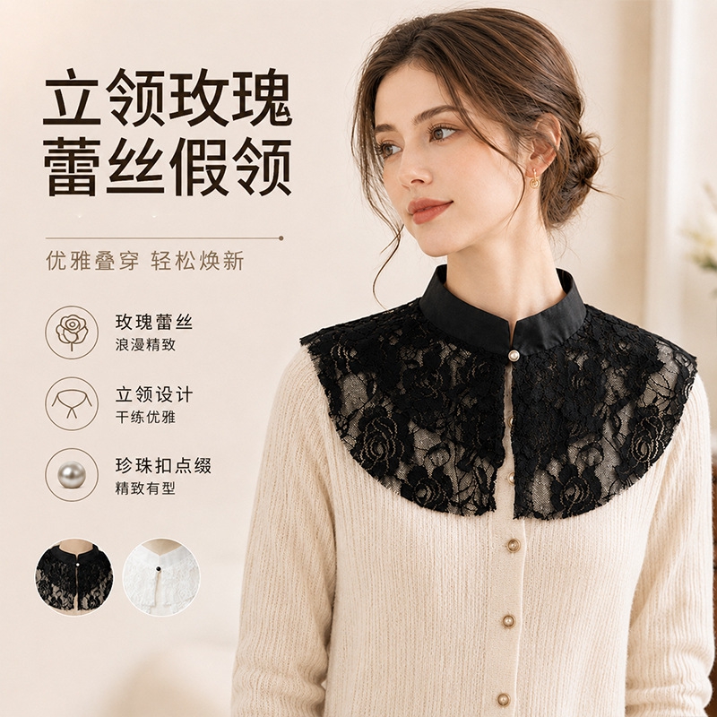 Elegante Cuello Falso de Encaj - Necklaces reseña y precio