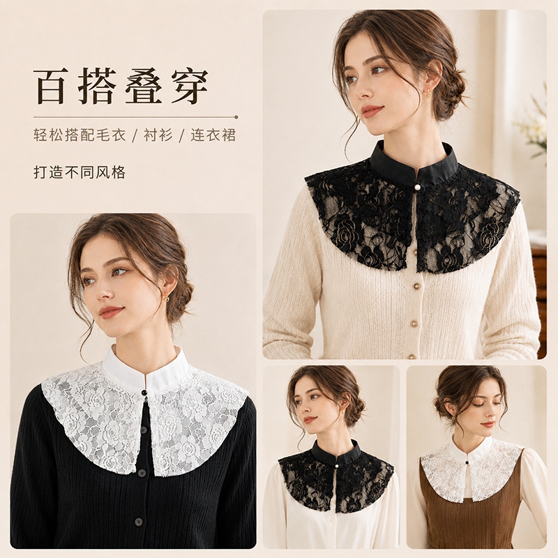 Elegante Cuello Falso de Encaj - Necklaces reseña y precio