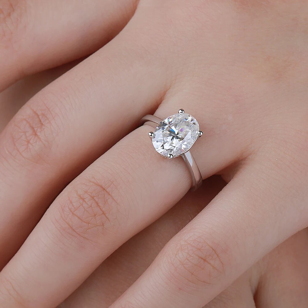 Anillos de Compromiso de Moiss - Moissanite Engagement Ring 1 Carat reseña y precio